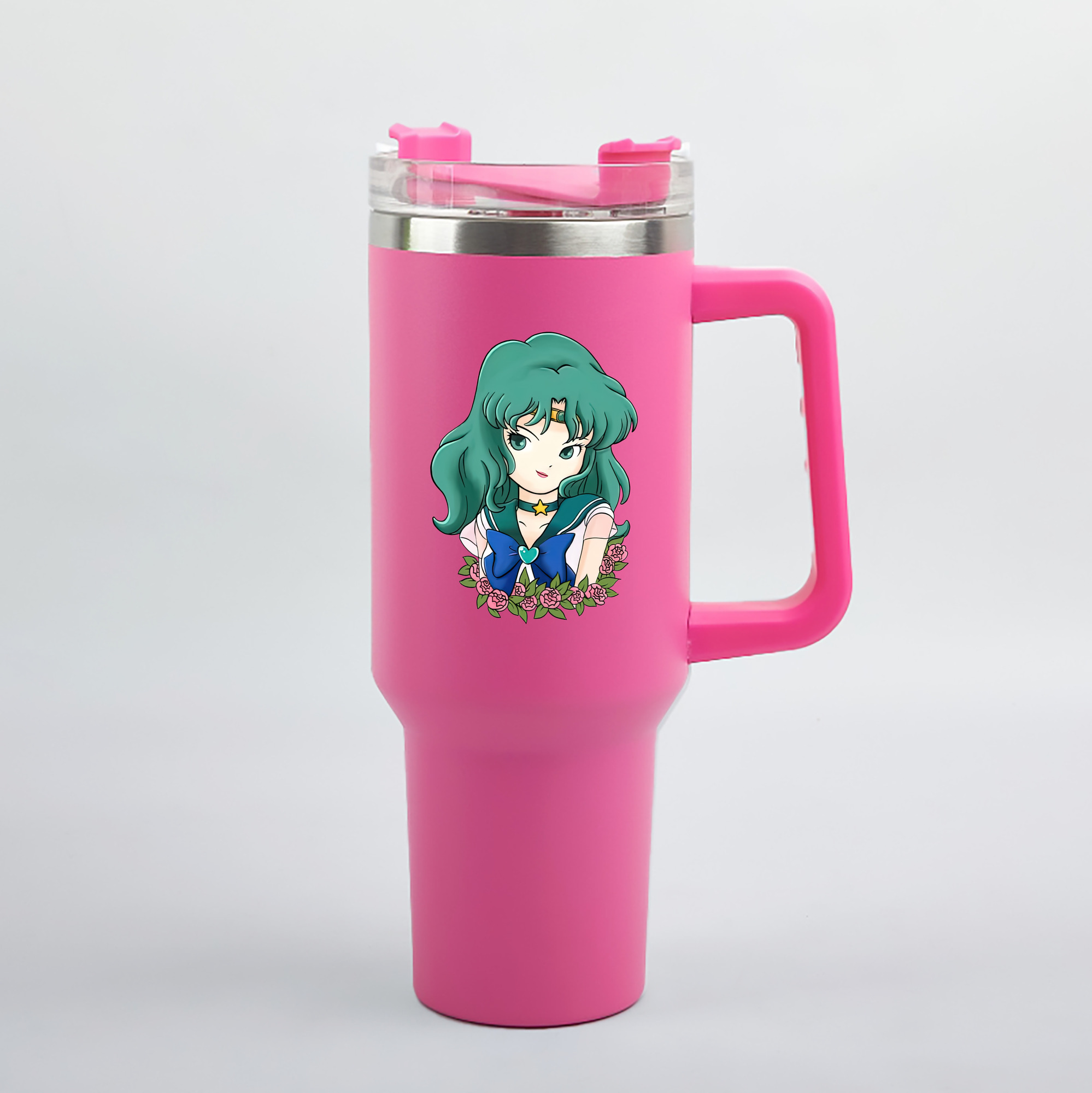 （画像用） 美少女戦士セーラームーン 海王 みちる（かいおう みちる） Sailor Moon Kaiou Michiru 1200mL車用タンブラー（カラープリント）